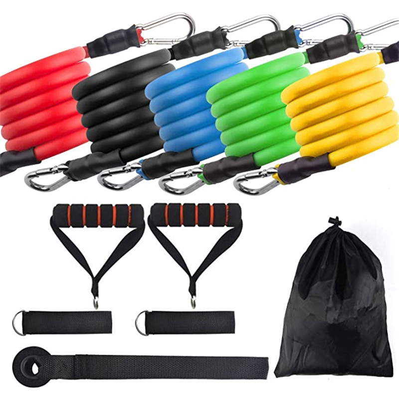 11pcs Resistance Bands Set Elastic Bodybuilding Resistance Yoga Bands Latex Fitness Exercise Kit with Fitness, Sport
11pcs Resistance Bands Set Elastic Bodybuilding Resistance Yoga Bands Latex Fitness Exercise Kit with Fitness, Sport