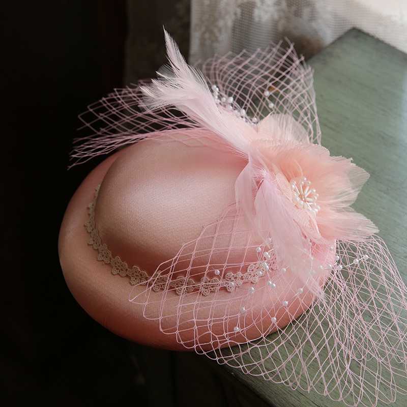Elegant Women's Billycock Women's England Debutante Retro Black Wedding Dress Gauze Night Shanghai Headdress, Pink
Elegant Women's Billycock Women's England Debutante Retro Black Wedding Dress Gauze Night Shanghai Headdress, Pink