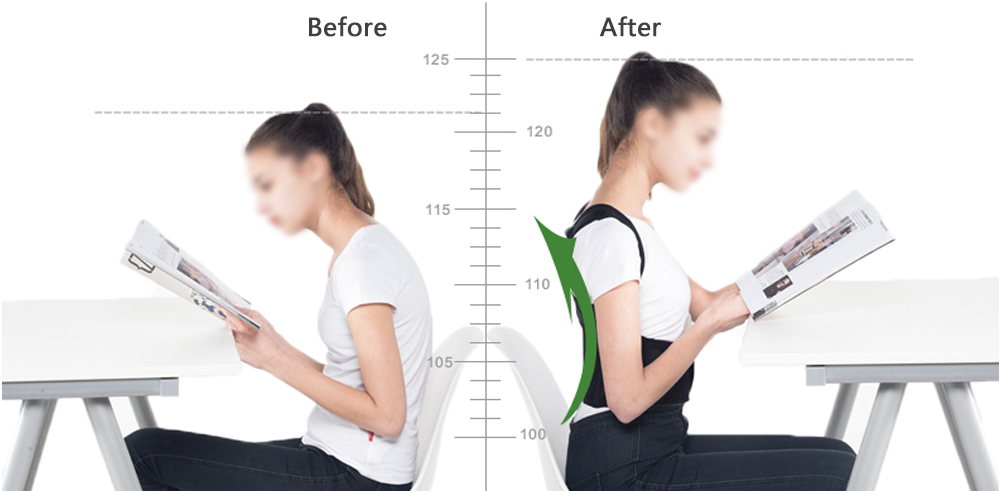 Adjustable Back Posture Corrector Support Shoulder Lumbar Brace Support Corset Back Belt for Men Women