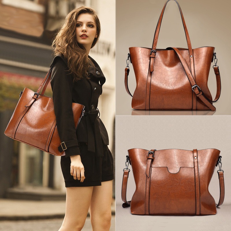 Hot New Fashion Trend European and American Women's Bags Shoulder Diagonal Oil Leather Women's Bag Handbags Bags, Black
Hot New Fashion Trend European and American Women's Bags Shoulder Diagonal Oil Leather Women's Bag Handbags Bags, Black