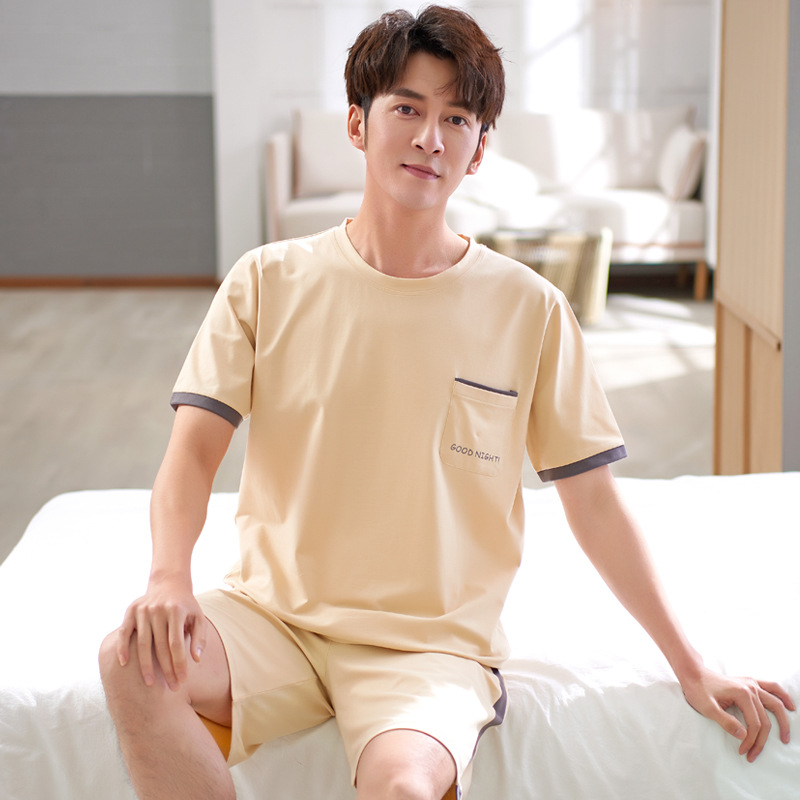 Modal Pajamas Men's Summer Short-sleeved T-shirt with Shorts Casual Loose Style Men Clothing Pyjamas Men 3xl Sizes Pajama Set, 2021
Modal Pajamas Men's Summer Short-sleeved T-shirt with Shorts Casual Loose Style Men Clothing Pyjamas Men 3xl Sizes Pajama Set, 2021