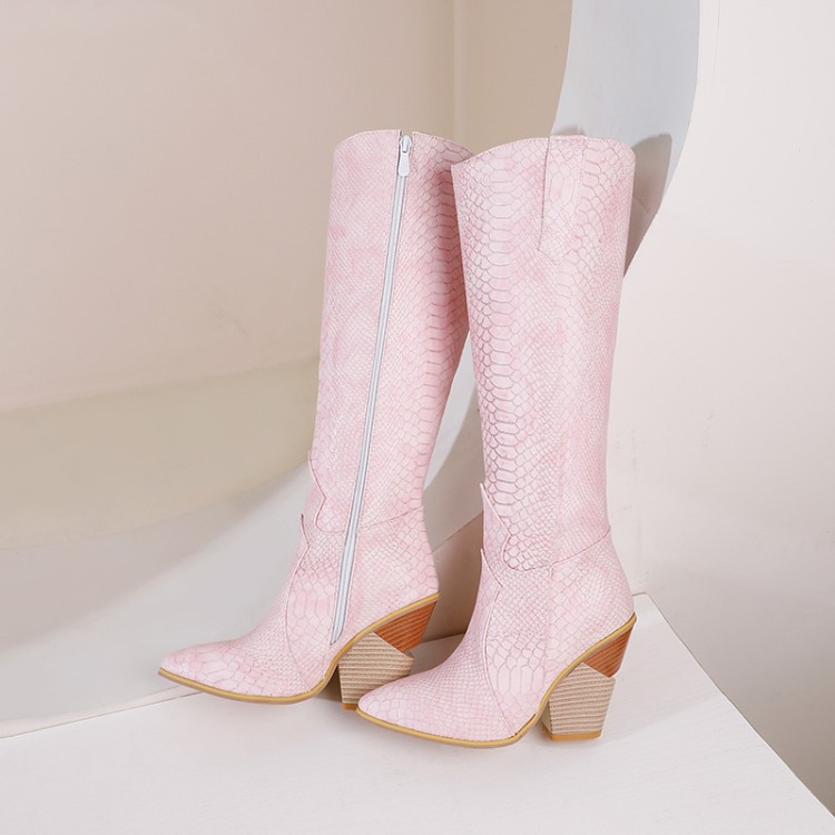 Pointy Boot Women Boots High Heels Shoes Snake Print Luxury Designer Zipper Booties Ladies Pointe Stiletto Over-the-knee Large
Pointy Boot Women Boots High Heels Shoes Snake Print Luxury Designer Zipper Booties Ladies Pointe Stiletto Over-the-knee Large