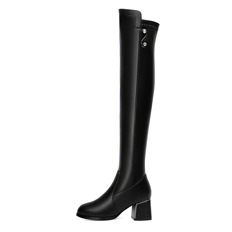 New Fashion Winter Boots Women Solid Color Over The Knee High Boots Platform Square Heels Women Shoes Thigh High 3-16, Black 1
New Fashion Winter Boots Women Solid Color Over The Knee High Boots Platform Square Heels Women Shoes Thigh High 3-16, Black 1