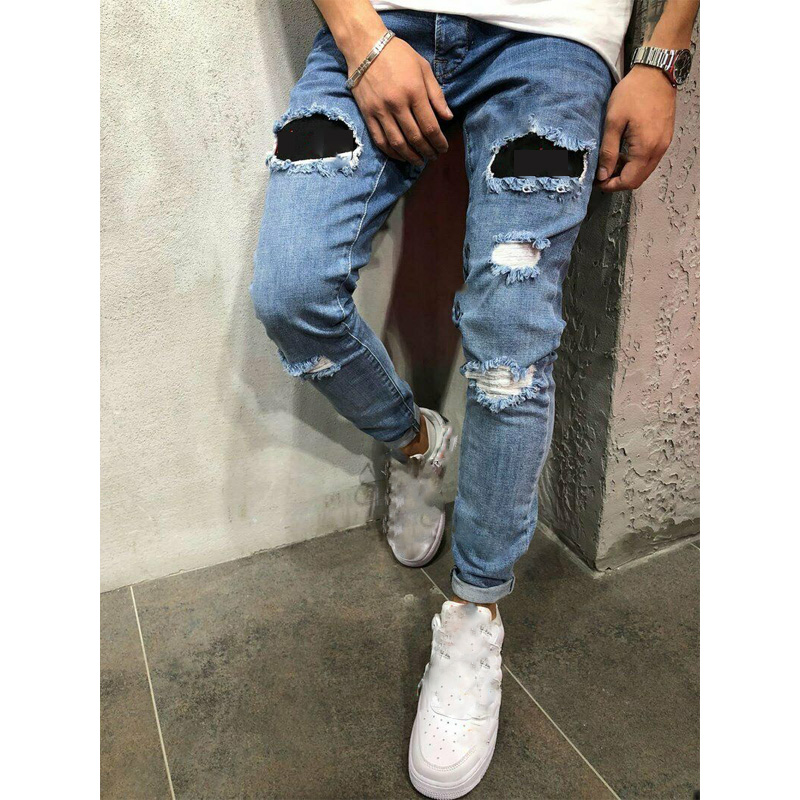 Men' Stylish Jeans Denim Pants Skinny Biker Destroyed Ripped Stylish Casual Slim Fit Jeans Bottom Frayed Trousers, Blue
Men' Stylish Jeans Denim Pants Skinny Biker Destroyed Ripped Stylish Casual Slim Fit Jeans Bottom Frayed Trousers, Blue