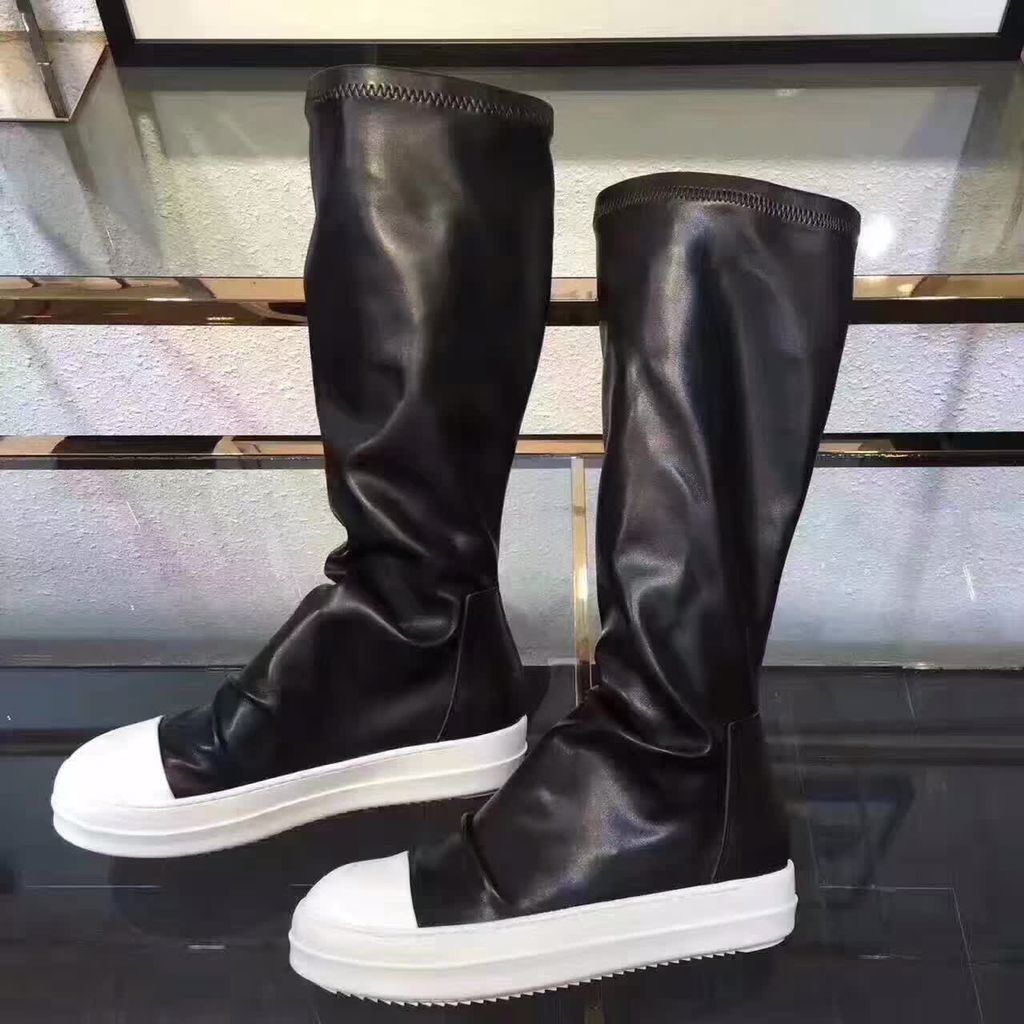 Stretch autumn winter over the knee boots women black khaki thick white bottom flat platform shoes thigh high boots long boots, Black short
Stretch autumn winter over the knee boots women black khaki thick white bottom flat platform shoes thigh high boots long boots, Black short