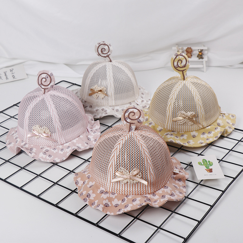 baby boy and girl hat bow stripe breathable mesh cap summer new children's princess hat models baby fisherman sun beanies, Beige
baby boy and girl hat bow stripe breathable mesh cap summer new children's princess hat models baby fisherman sun beanies, Beige