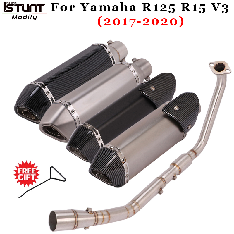 For YZF R125 R15 V3 2020 2020 Escape Motorcycle Full System Exhaust Modified Head Link Pipe Muffler DB Killer
For YZF R125 R15 V3 2020 2020 Escape Motorcycle Full System Exhaust Modified Head Link Pipe Muffler DB Killer