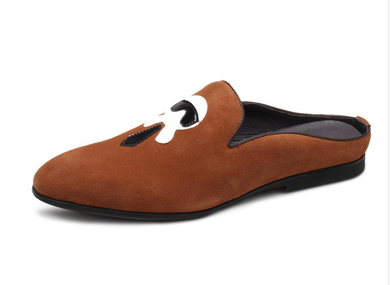 New Style Men Fashion Outdoor Scuffs Men Genuine Leather Flat Slippers Top Quality Casual Shoes Free Shipping, As pic
New Style Men Fashion Outdoor Scuffs Men Genuine Leather Flat Slippers Top Quality Casual Shoes Free Shipping, As pic