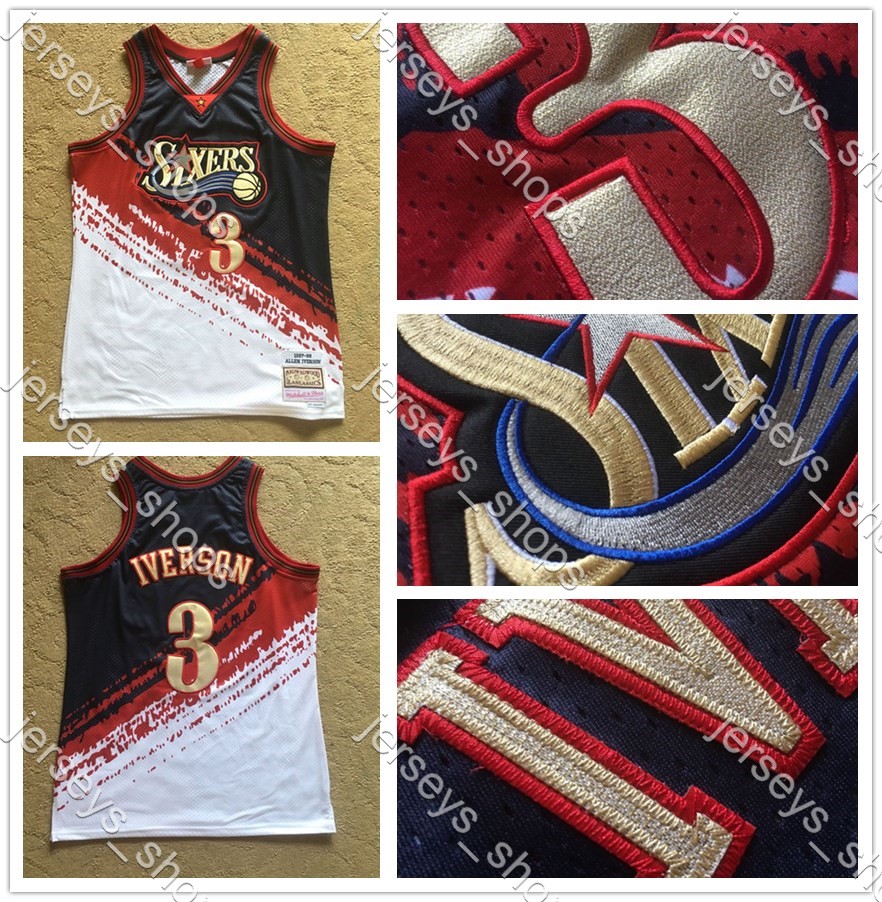 Mens 3 Allen Mitchell & Ness 1997-98 Independence Swingman Iverson Jerseys Authentic basketball Jersey Gold Shirts, Black;red
Mens 3 Allen Mitchell & Ness 1997-98 Independence Swingman Iverson Jerseys Authentic basketball Jersey Gold Shirts, Black;red