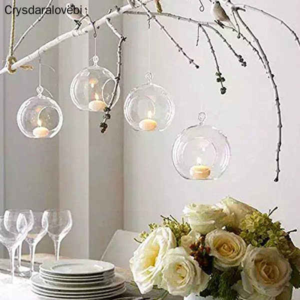 12Pcs 60/80MM Hanging Tealight Holder Glass Globes Terrarium Wedding Candle Holder Candlestick
12Pcs 60/80MM Hanging Tealight Holder Glass Globes Terrarium Wedding Candle Holder Candlestick