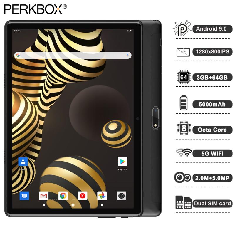 2020 Hot Sell 10 inch tablet Octa Core 3GB RAM 64GB ROM 5000mAh Battery Google Android 9 Pie 5G WiFi Bluetooth 5.0MP Camera GPS, Black
2020 Hot Sell 10 inch tablet Octa Core 3GB RAM 64GB ROM 5000mAh Battery Google Android 9 Pie 5G WiFi Bluetooth 5.0MP Camera GPS, Black