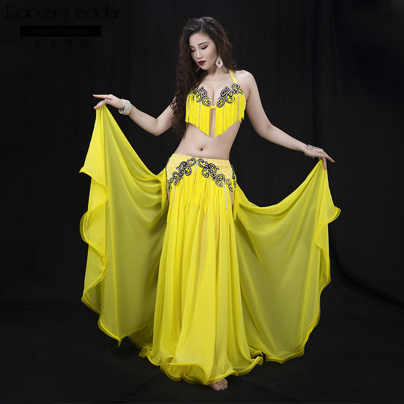 2020 new belly dance performance costume dynamic tassel Oriental dance performance competition big skirt suit, Yellow
2020 new belly dance performance costume dynamic tassel Oriental dance performance competition big skirt suit, Yellow