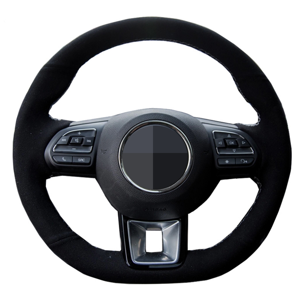 Car Steering Wheel Cover Hand-stitched Black Genuine Leather Suede For MG ZS HS 2017 2018 2019 2020 MG GS 2016-2020
Car Steering Wheel Cover Hand-stitched Black Genuine Leather Suede For MG ZS HS 2017 2018 2019 2020 MG GS 2016-2020