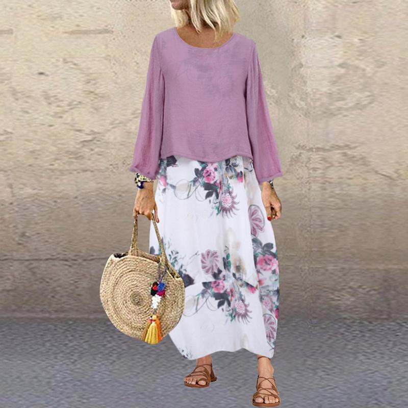 2020 Spring Floral Print Dress ZANZEA Vintage Bohemian Party Sundress Women Casual Long Sleeve Vestidos Female Two Pieces Falda, Beige
2020 Spring Floral Print Dress ZANZEA Vintage Bohemian Party Sundress Women Casual Long Sleeve Vestidos Female Two Pieces Falda, Beige