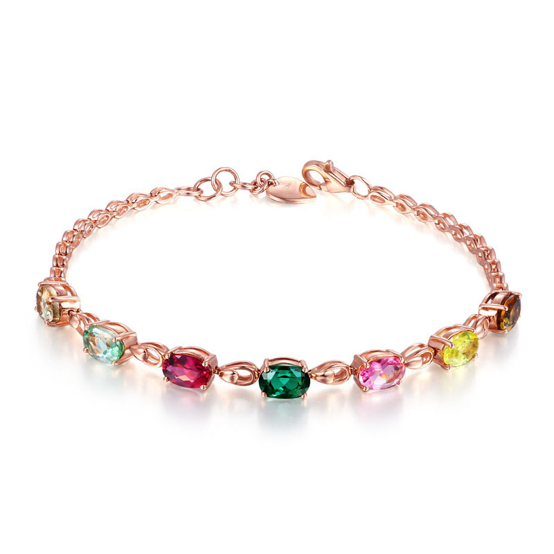 Fashion Bracelet Adjustable Women Jewelry Silver Plated Bracelet Link Chain Colorful Stone Crystal New Gifts Delicate
Fashion Bracelet Adjustable Women Jewelry Silver Plated Bracelet Link Chain Colorful Stone Crystal New Gifts Delicate