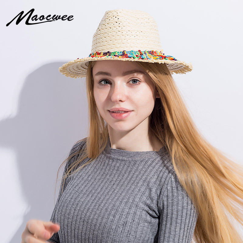Girl Jazz Straw Hat Foldable Solid Flat Top Hats Wide Brim Panama for Women With Fashion Colorful Tassels Sun Hat Panama Beach
Girl Jazz Straw Hat Foldable Solid Flat Top Hats Wide Brim Panama for Women With Fashion Colorful Tassels Sun Hat Panama Beach