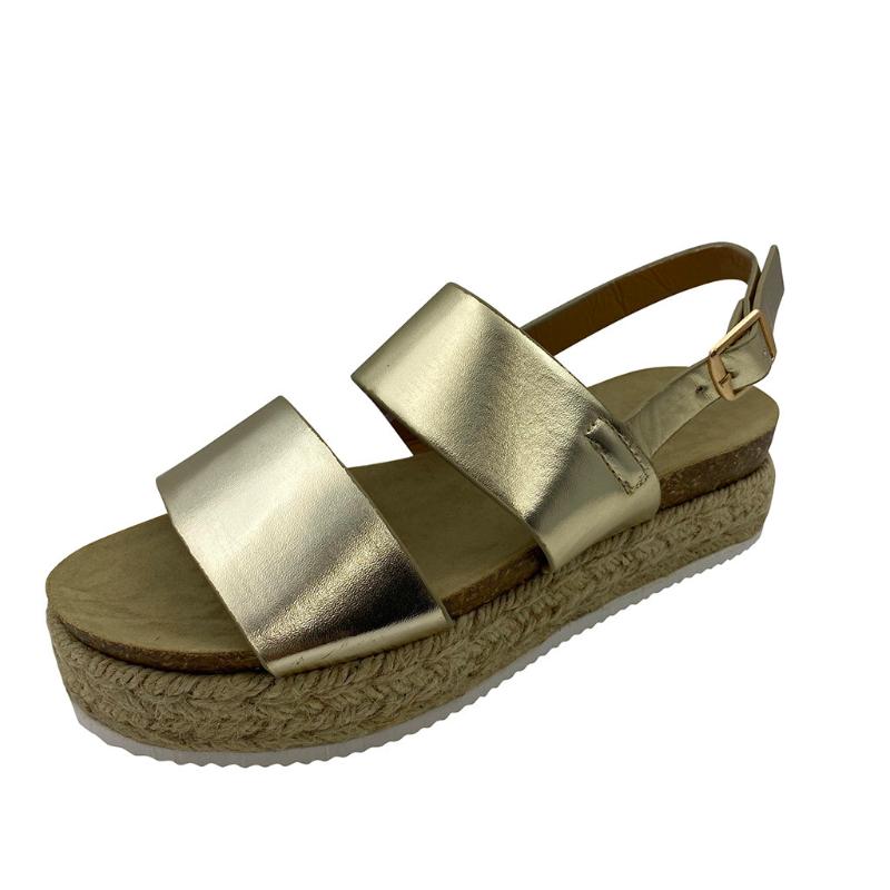 Sagace Women Sandals Flat Summer New Diagonal Strap Woven Straw Cake Thick Beach Sandals Comfortable Non-slip Females Shoes, Gold
Sagace Women Sandals Flat Summer New Diagonal Strap Woven Straw Cake Thick Beach Sandals Comfortable Non-slip Females Shoes, Gold