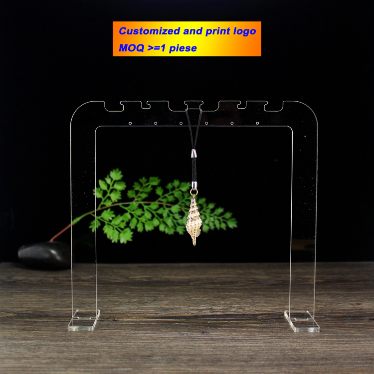 Acrylic Necklace Display Necklace Stand Jewelry Show Rack Necklace Organizer Earring Holder Bracelete Photography Prop MX200810