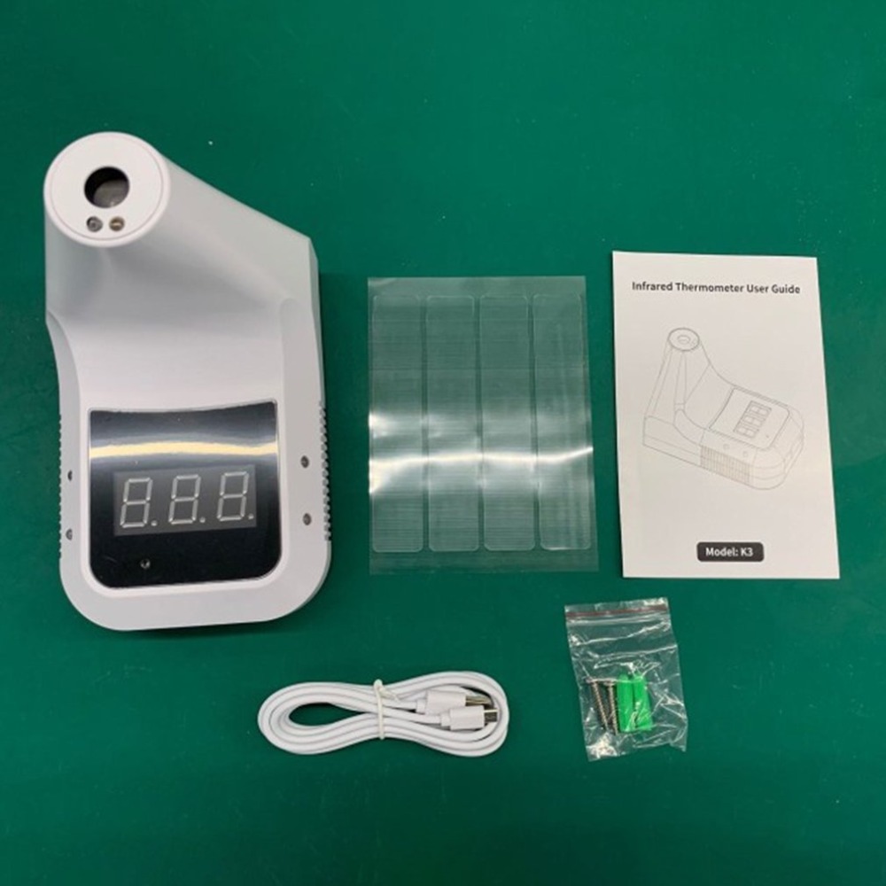 ALK K3 Wall-Mounted Electronic Thermometer Digital Infrared Tester Non-Contact IR Laser Temperature Sensor for Office Factory