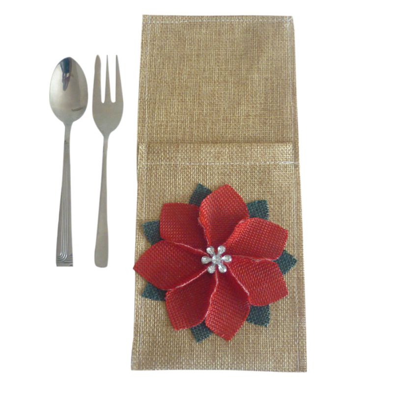 Christmas Tableware Bag Cover for Christmas Dinner Flower Pattern Tableware Bag Kid Gift and Cute Home Decor Ornaments
Christmas Tableware Bag Cover for Christmas Dinner Flower Pattern Tableware Bag Kid Gift and Cute Home Decor Ornaments