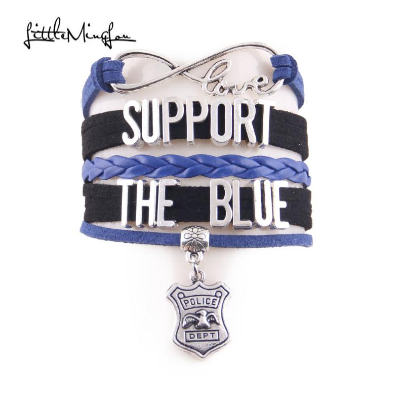Little Minglou Infinity love support the blue bracelet Badge charm leather wrap men bracelets & bangles for women jewelry
Little Minglou Infinity love support the blue bracelet Badge charm leather wrap men bracelets & bangles for women jewelry