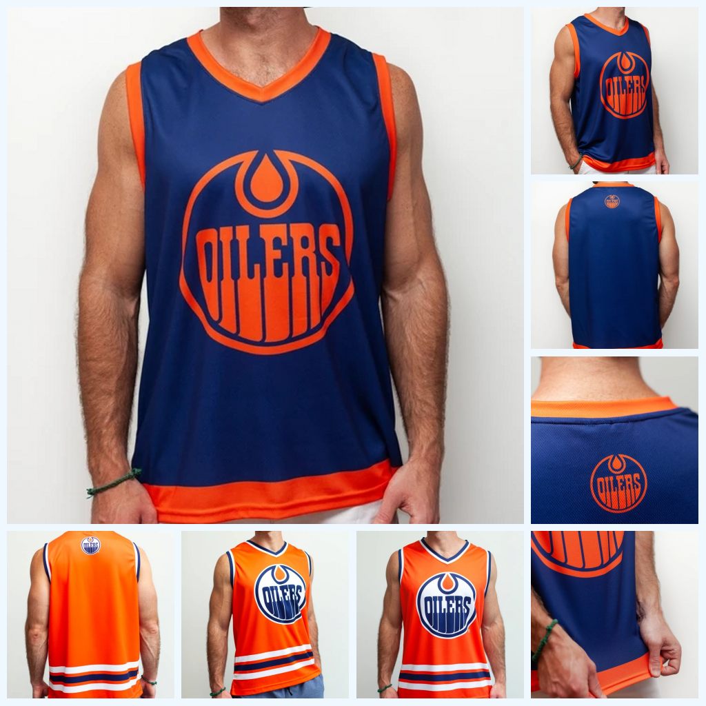 Leon Draisaitl Hockey Tank Edmonton Oilers Ryan Nugent-Hopkins Connor McDavid Mikko Koskinen Andreas Athanasiou Leon Draisaitl, Orange
Leon Draisaitl Hockey Tank Edmonton Oilers Ryan Nugent-Hopkins Connor McDavid Mikko Koskinen Andreas Athanasiou Leon Draisaitl, Orange