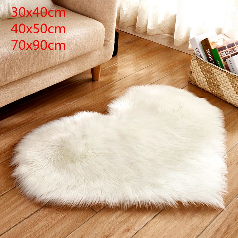 70x90cm Shaggy Carpet Love Heart Rugs Artificial Fur Sheepskin Hairy Carpet Bedroom Living Room Decor Soft Shaggy Area Rug
70x90cm Shaggy Carpet Love Heart Rugs Artificial Fur Sheepskin Hairy Carpet Bedroom Living Room Decor Soft Shaggy Area Rug