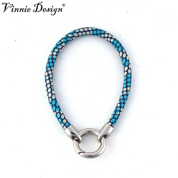 Vinnie Design Jewelry 18cm Leather Wrap Bracelet with Stainless Steel Clasp for Coin Holder Pendant Locket
Vinnie Design Jewelry 18cm Leather Wrap Bracelet with Stainless Steel Clasp for Coin Holder Pendant Locket