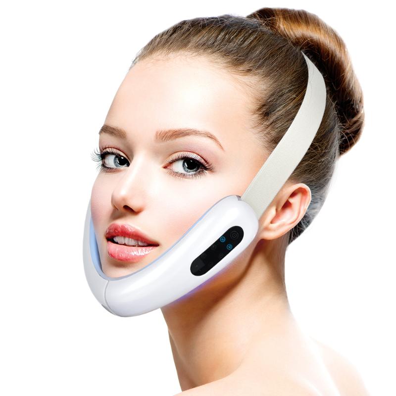 V-Line Up Lift Belt Machine Red Blue LED Photon Therapy Face Vibration Massager Facial Lifting Device V-Face Care
V-Line Up Lift Belt Machine Red Blue LED Photon Therapy Face Vibration Massager Facial Lifting Device V-Face Care