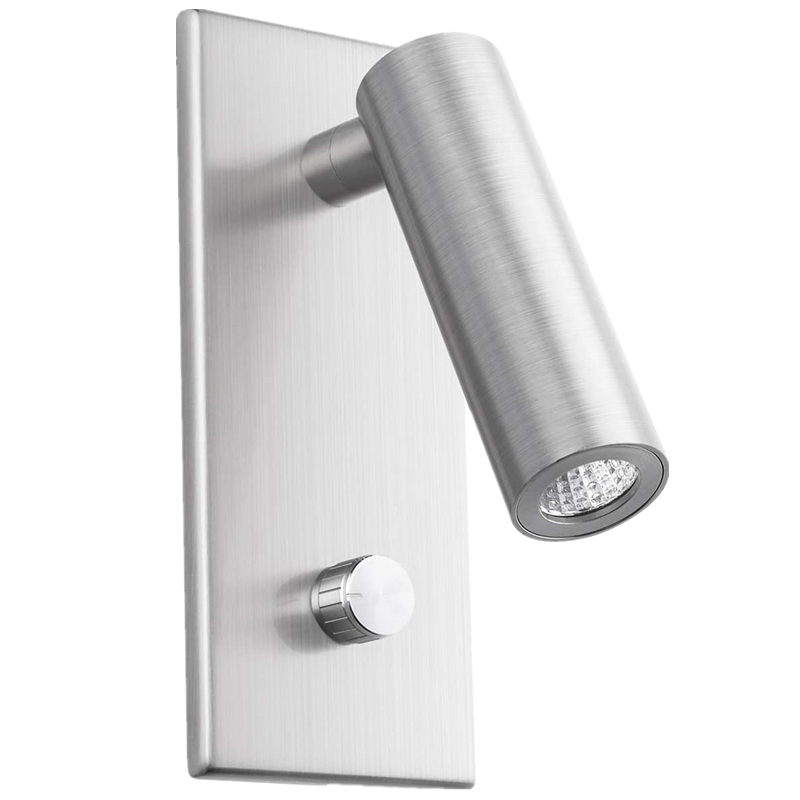 Topoch Wall Light Fixture Headboard Reading Lamp with Twist Switch Dimmable Directional Spotlight Brushed Nickel Osram LED 4.5W
Topoch Wall Light Fixture Headboard Reading Lamp with Twist Switch Dimmable Directional Spotlight Brushed Nickel Osram LED 4.5W