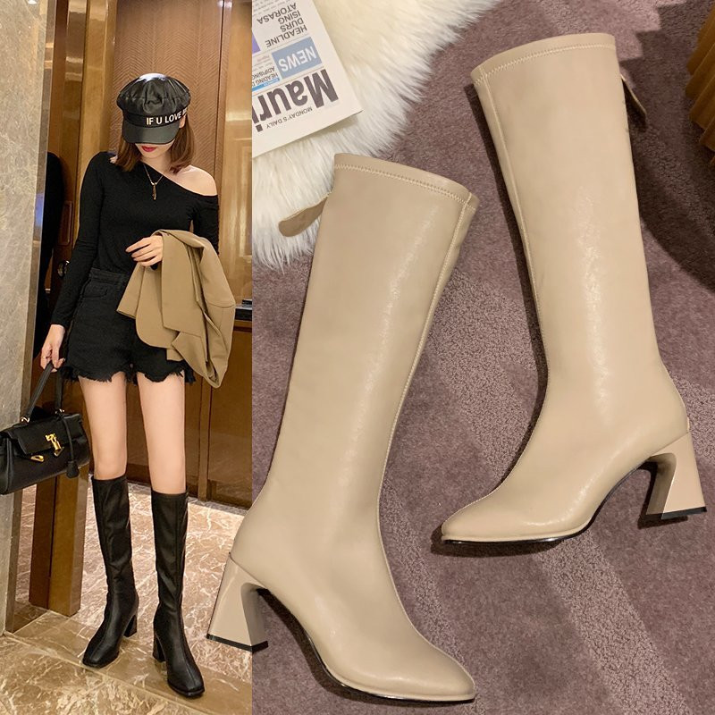 2021 fashion high heels women knee high boots pu leather office ladies dress shoes spring autumn boots woman big size 35-40 hot
2021 fashion high heels women knee high boots pu leather office ladies dress shoes spring autumn boots woman big size 35-40 hot