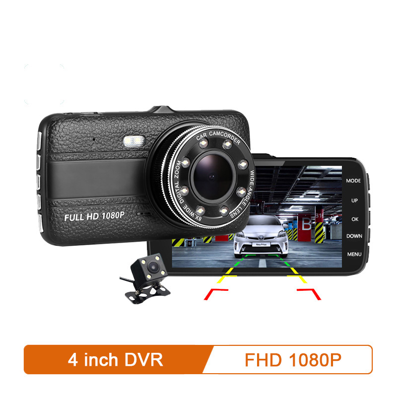 Car Dvr Camera 4.0" Full HD 1080P Dash Cam Auto Registrator Dual Lens Night Vision With Rear View Camera Video Recorder
Car Dvr Camera 4.0" Full HD 1080P Dash Cam Auto Registrator Dual Lens Night Vision With Rear View Camera Video Recorder