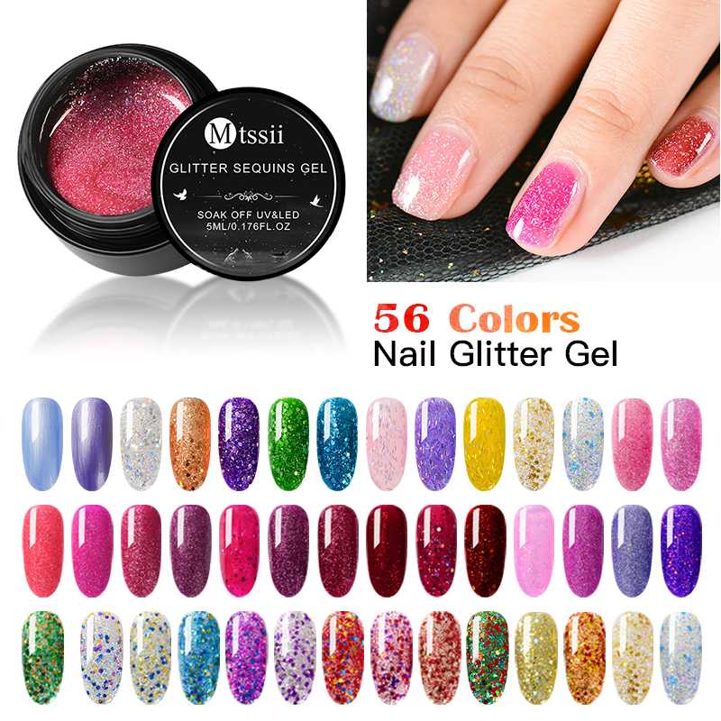 Mtssii 5ml Glitter Nail Gel Nail Polish Shiny Holo Sequins Color Soak Off UV LED Art Lacquer For Semi Permanent Manicure, Bk5010
Mtssii 5ml Glitter Nail Gel Nail Polish Shiny Holo Sequins Color Soak Off UV LED Art Lacquer For Semi Permanent Manicure, Bk5010