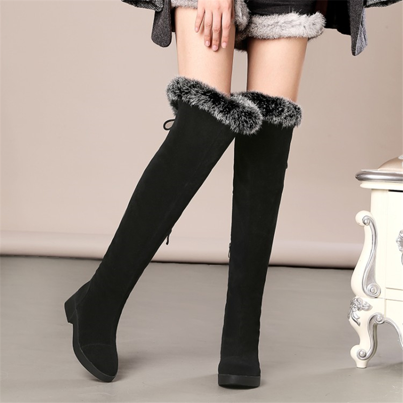 Autumn Long Boots With High Heels Boots Thick With Thick Elastic Cloth Over The Knee Women Shoes, Black
Autumn Long Boots With High Heels Boots Thick With Thick Elastic Cloth Over The Knee Women Shoes, Black