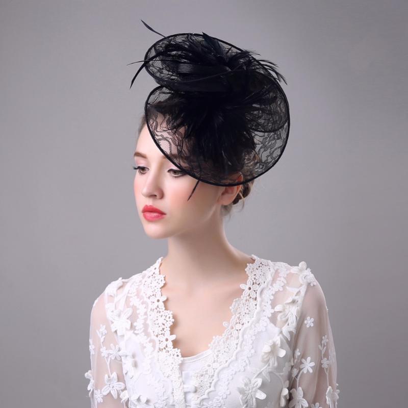 Wedding Hats For Women Vintage Net Bridal Hats Black White Wedding Accessories Brides Face Veils with Feather In Stock
Wedding Hats For Women Vintage Net Bridal Hats Black White Wedding Accessories Brides Face Veils with Feather In Stock