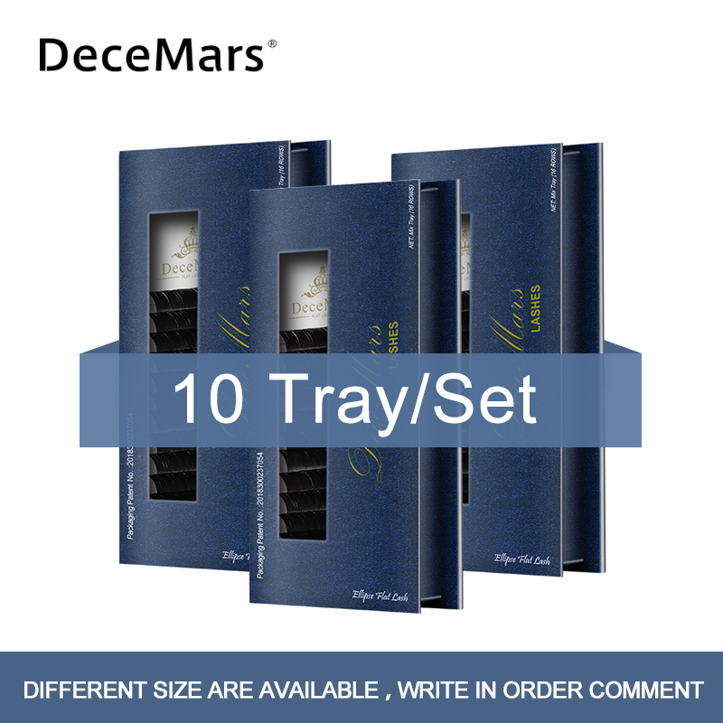 DeceMars 10Trays/Set Ellipse Flat Lashes C & D Curl/0,15/0,20 Individual Lashes/8mm - 15mm eyelash extension Mink lash
DeceMars 10Trays/Set Ellipse Flat Lashes C & D Curl/0,15/0,20 Individual Lashes/8mm - 15mm eyelash extension Mink lash