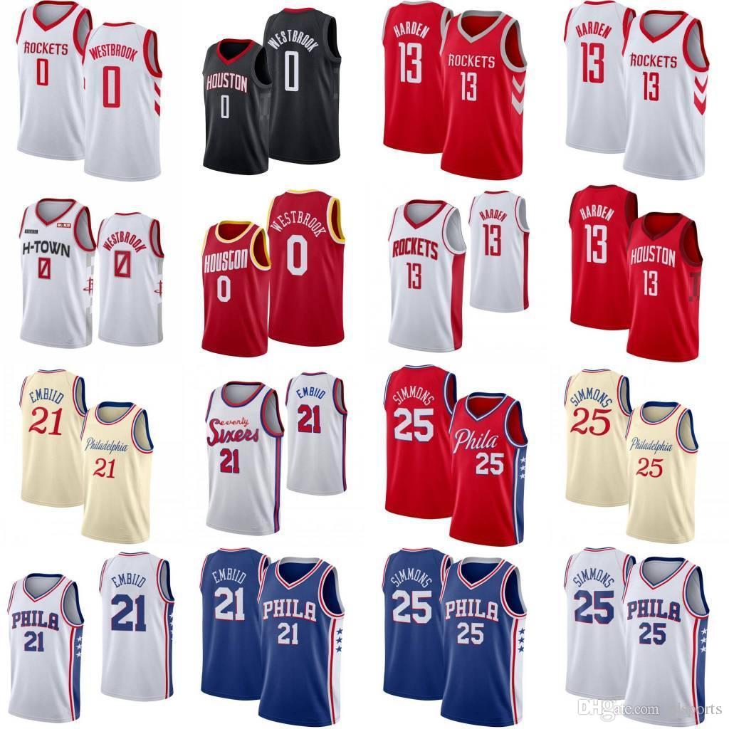 H-TOWN James 13 Harden Russell 0 Westbrook Basketball Jersey Sitiched Ben 25 Simmons Joel 21 Embiid City Basketball Shirt, As shown in illustration
H-TOWN James 13 Harden Russell 0 Westbrook Basketball Jersey Sitiched Ben 25 Simmons Joel 21 Embiid City Basketball Shirt, As shown in illustration