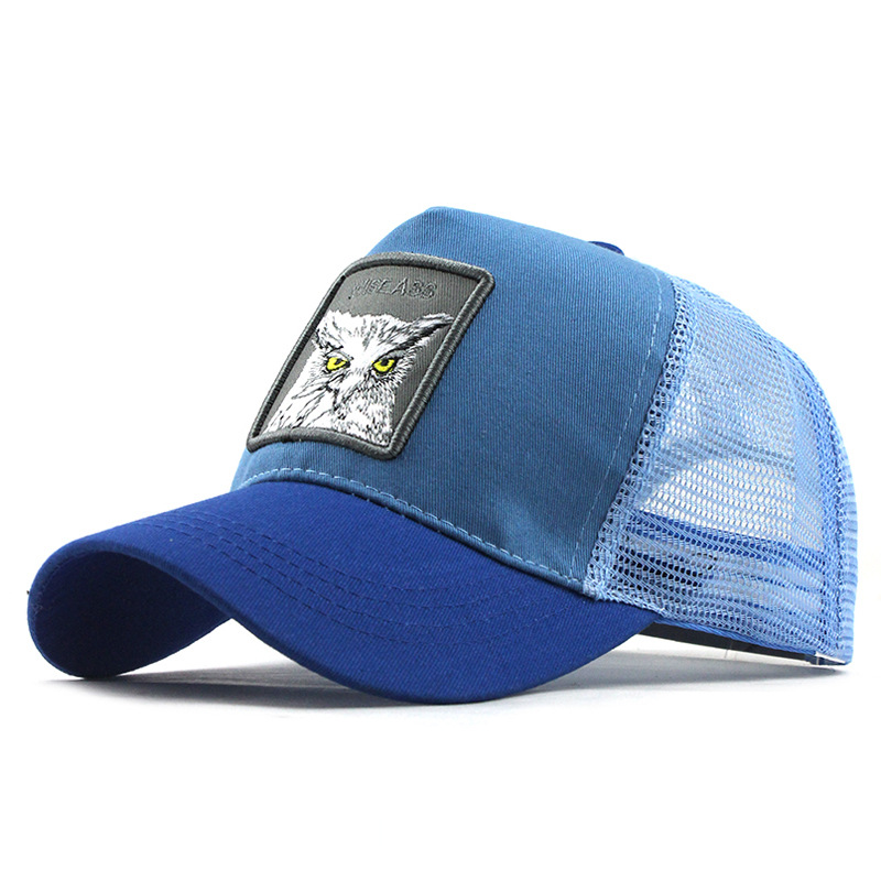 Fashion Animals Embroidery Baseball Caps Men Women Snapback Hip Hop Hat Summer Breathable Mesh Sun Unisex Streetwear Bone