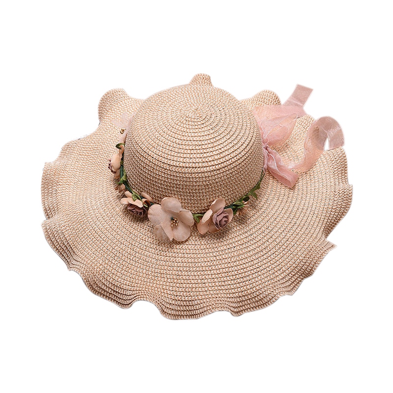 AUAU-Women's Garland Wide Brim Hat Outdoor Sun Shade Holiday Straw Hat, Beige
AUAU-Women's Garland Wide Brim Hat Outdoor Sun Shade Holiday Straw Hat, Beige