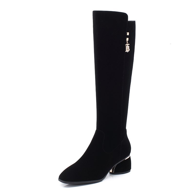 2020 Stretch Women's Boots Fashion Knee High Boots Faux Suede High Heels Autumn Winter Plush Woman Shoes Size 34-43 Black
2020 Stretch Women's Boots Fashion Knee High Boots Faux Suede High Heels Autumn Winter Plush Woman Shoes Size 34-43 Black