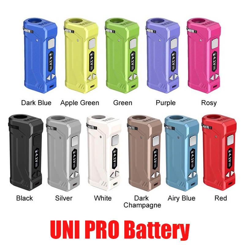 Original Yocan UNI PRO Box Mod 650mAh Preheat VV Battery For 510 Thick Oil Vape Atomizer Cartridge Ecig With OLED Display 100% Authentic
Original Yocan UNI PRO Box Mod 650mAh Preheat VV Battery For 510 Thick Oil Vape Atomizer Cartridge Ecig With OLED Display 100% Authentic
