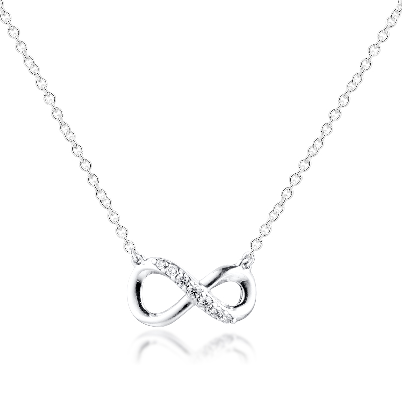 Sparkling Infinity Collier Necklace for Women Valentine Day 925 Sterling Silver Necklaces Jewelry Female Chain Choker
Sparkling Infinity Collier Necklace for Women Valentine Day 925 Sterling Silver Necklaces Jewelry Female Chain Choker