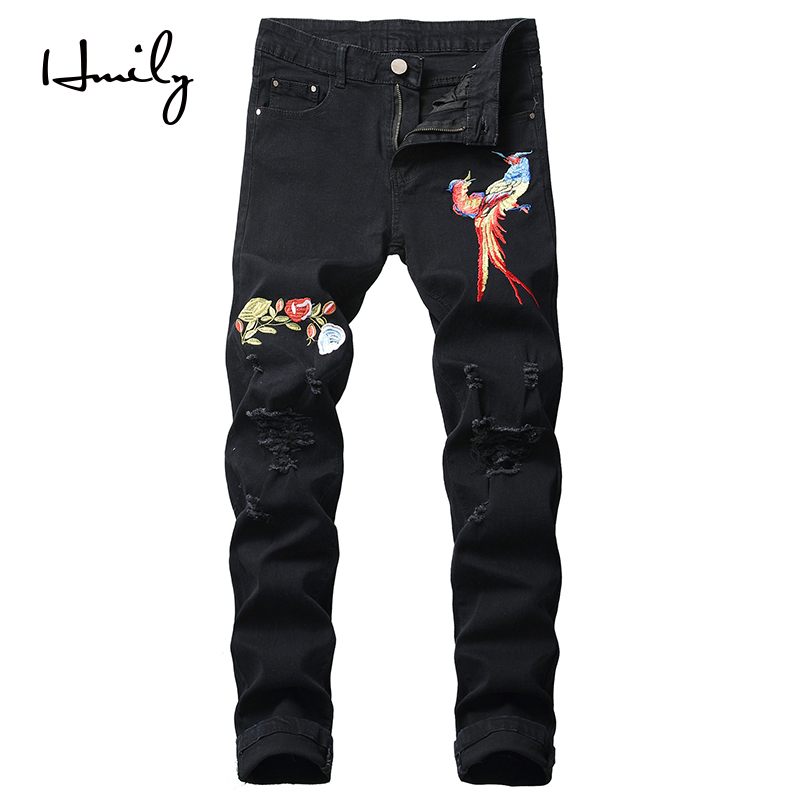 HMILY New Designer Men Jeans Luxury Embroidered Jeans Slim Fit Mens Printed Biker Denim Pants Black Large Size Trousers
HMILY New Designer Men Jeans Luxury Embroidered Jeans Slim Fit Mens Printed Biker Denim Pants Black Large Size Trousers