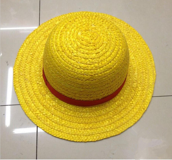 Anime Luffy Cosplay Straw Boater Beach Hat Cap Halloween T200826