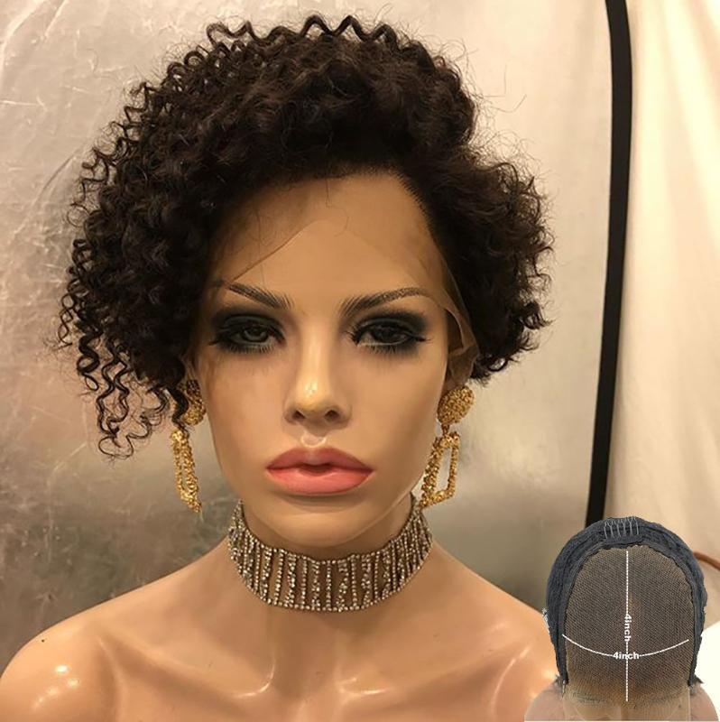 Pixie Cut Wig Short curly Bob 4x4 Lace Closure Human Hair Wig Pre Plucked Bleached Knots Remy Glueless 150 180Density Atina
Pixie Cut Wig Short curly Bob 4x4 Lace Closure Human Hair Wig Pre Plucked Bleached Knots Remy Glueless 150 180Density Atina