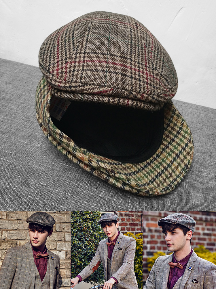 Newsboy British forward hat with grid pattern fashion and all-around lovers' big hat, sun shading cap for middle-aged youth, See chart
Newsboy British forward hat with grid pattern fashion and all-around lovers' big hat, sun shading cap for middle-aged youth, See chart