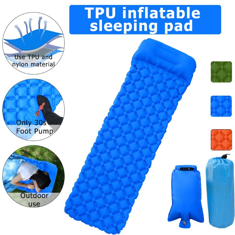 Camping Sleeping Pad Outdoor Mat 3 Colors Inflatable Ultralight Furniture Bed Air Mattresses Cushion Pillow Hiking Trekking
Camping Sleeping Pad Outdoor Mat 3 Colors Inflatable Ultralight Furniture Bed Air Mattresses Cushion Pillow Hiking Trekking