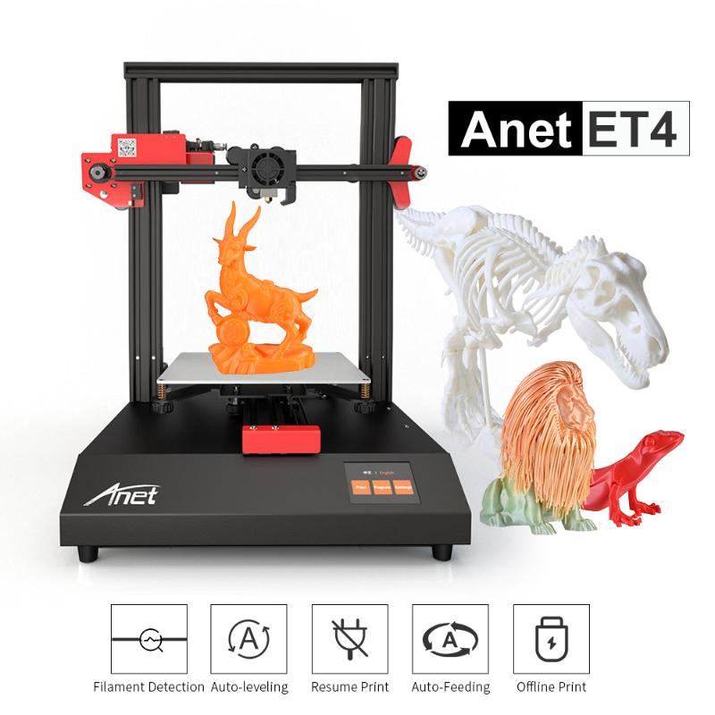 Anet ET4 ET4 Pro 3D Printer Frame Structure Auto Leveling Resume Power Failure Printing Filament Run Out Detection 220*220*250mm
Anet ET4 ET4 Pro 3D Printer Frame Structure Auto Leveling Resume Power Failure Printing Filament Run Out Detection 220*220*250mm
