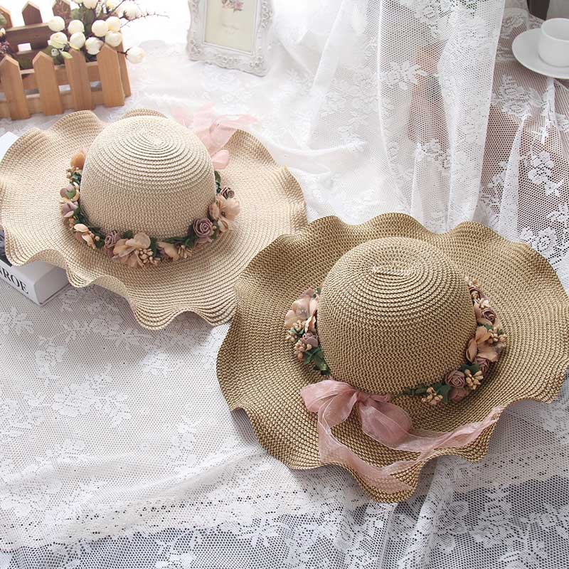 FLYBER Floral Design Straw Sun Hats Summer For Women Wide Brimmed Foldable UV Protection Lady Outdoor Beach Hat, 02
FLYBER Floral Design Straw Sun Hats Summer For Women Wide Brimmed Foldable UV Protection Lady Outdoor Beach Hat, 02