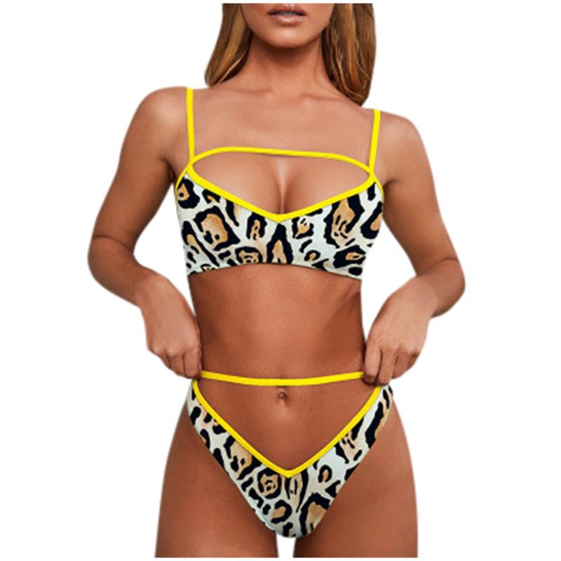 High Class Bathing Suit Women's Hot Sexy Underwear Leopard Print Leopard Split Bathingsuit Female Summer Daily Bathing Wear, Black
High Class Bathing Suit Women's Hot Sexy Underwear Leopard Print Leopard Split Bathingsuit Female Summer Daily Bathing Wear, Black